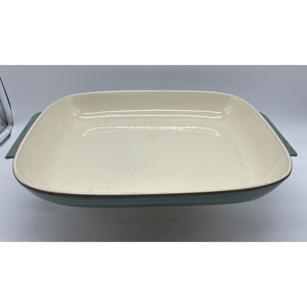 Stoneware Casserole Dish Extra Large Seafoam 16" x 11" x 2" Made in England